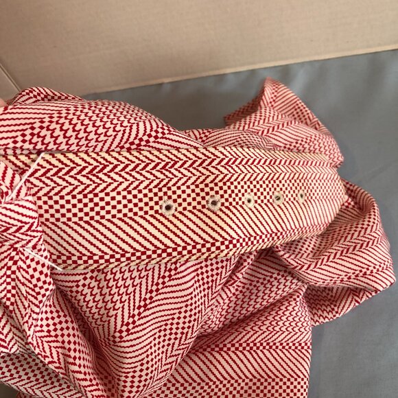 VINTAGE Alcott & Andrews 8 Red 1/2 Sleeve Dress with Belt READ MEASUREMENTS - Picture 7 of 12